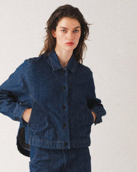 Juxtapose Jacket in True Blue - Bliss Boutiques