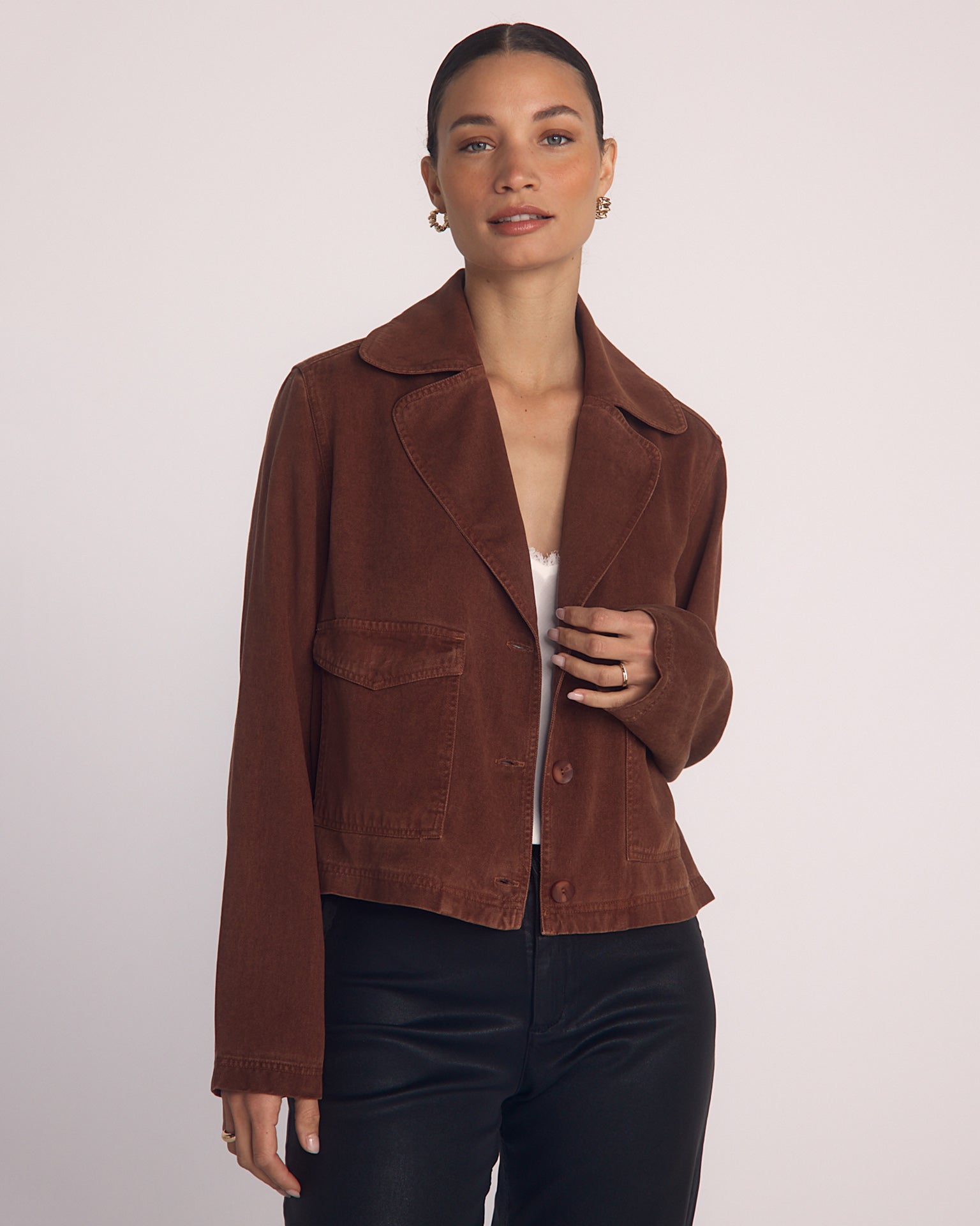 Utility Crop Trench in Honey Oak