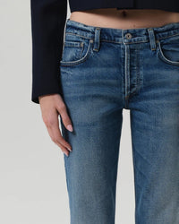 Citizens of Humanity Denim Anissa Low Rise Straight in Alma