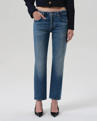 Citizens of Humanity Denim Anissa Low Rise Straight in Alma