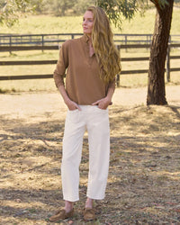 Patrick - Popover Henley in Chai