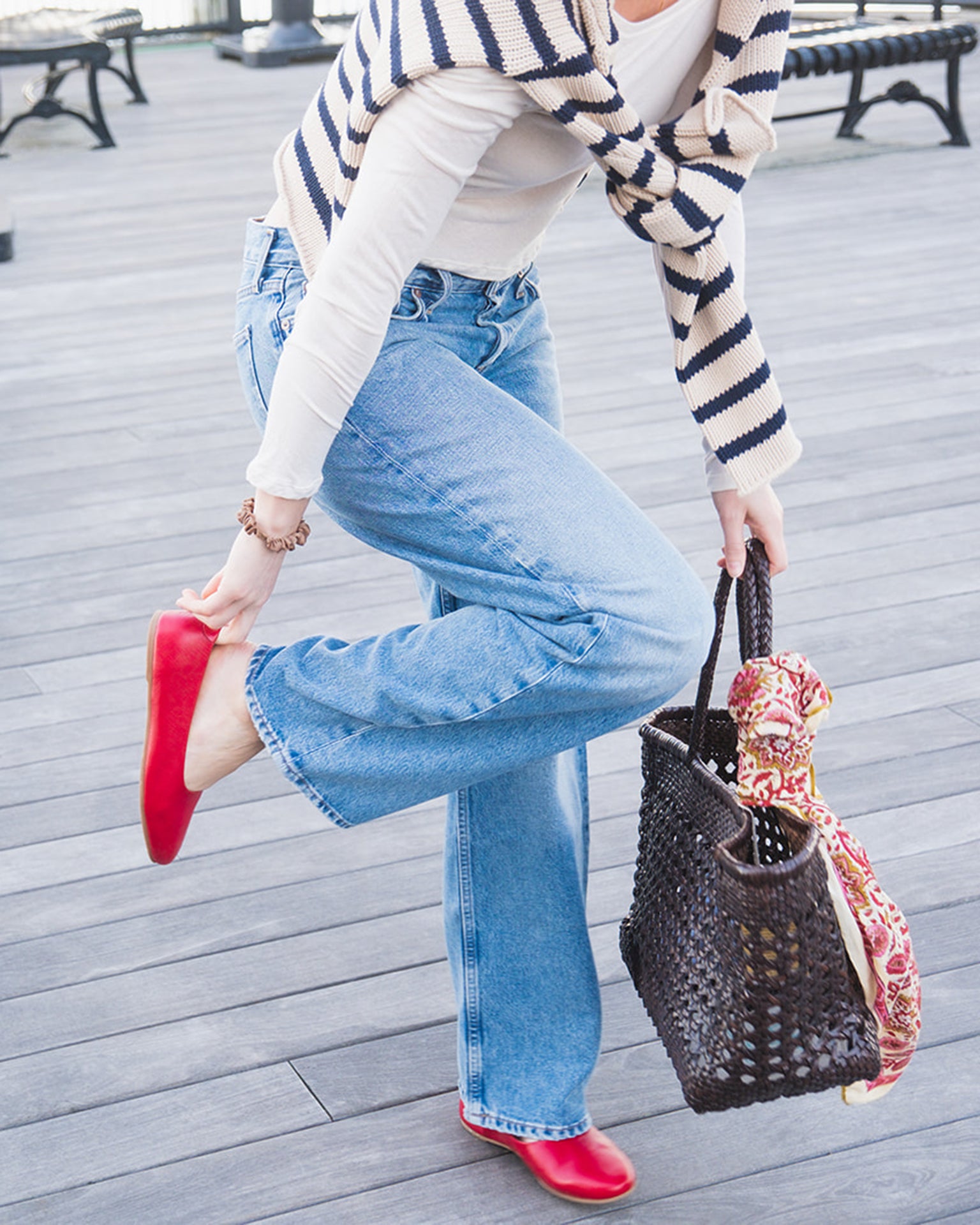 ASKK NY Cropped Brighton in Daytona - Bliss Boutiques