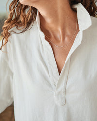 Patrick - Popover Henley in Vintage White