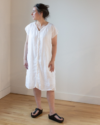 Lucy Dress w/o Pockets in White