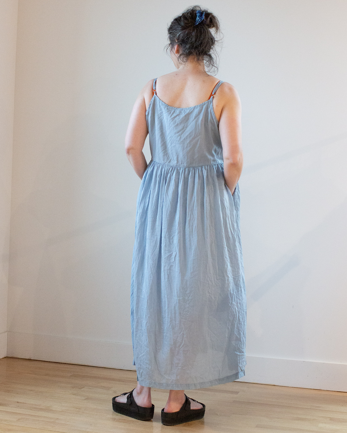 Hazel Dress in Faded Cotton Silk
