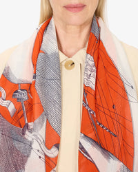 Inoui Editions Scarf / Etole 100 Des Rives et Des Reves in Orange 