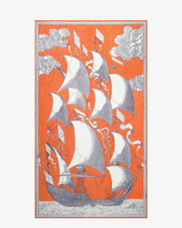 Inoui Editions Scarf / Etole 100 Des Rives et Des Reves in Orange 