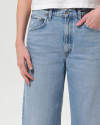 AGOLDE Denim Low Curve Fray In Force