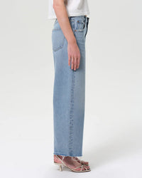 AGOLDE Denim Low Curve Fray In Force