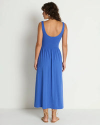 Adeline Midi Dress in Lapis