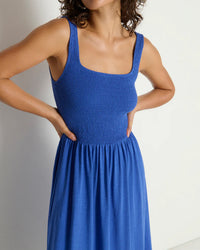 Adeline Midi Dress in Lapis