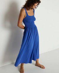 Adeline Midi Dress in Lapis