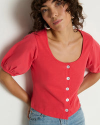 Alma Cropped Top in Flora