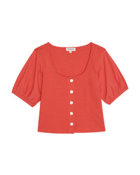 Alma Cropped Top in Flora