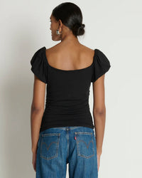 Angelica Top in Jet Black