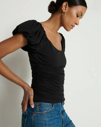 Angelica Top in Jet Black