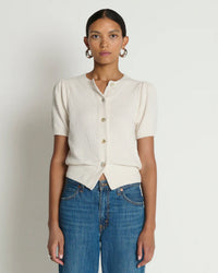 Anne Marie Cardigan in Porcelain