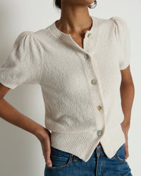 Anne Marie Cardigan in Porcelain