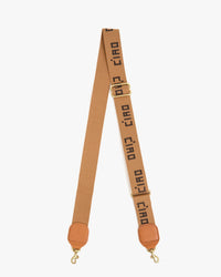 Clare V. Ciao Adj Crossbody Strap in Tan/Chocolate 
