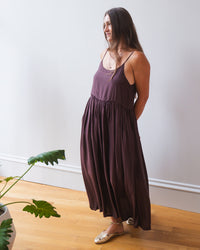 Empire Tank Dress in Chocolate R/S