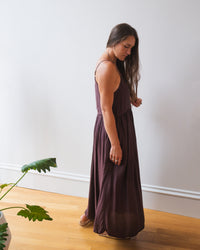 Empire Tank Dress in Chocolate R/S