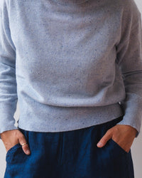 Alba L/S Crew Neck Sweater in Capri