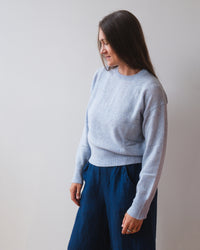 Alba L/S Crew Neck Sweater in Capri