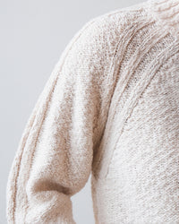 Raglan Crew w/ Cuffed Bracelet Sleeves in Sand