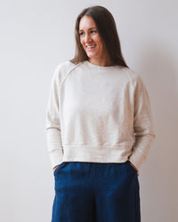 Raglan Sweatshirt in Oatmeal Heather