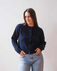 Chelsea L/S Cardigan in Ink