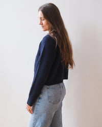 Chelsea L/S Cardigan in Ink