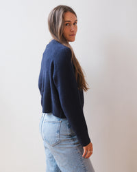 Chelsea L/S Cardigan in Ink