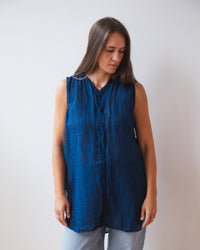 Calle Tank in Indigo