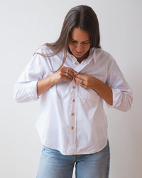 Hadley Heavy Weight Shirt in White