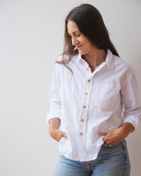 Hadley Heavy Weight Shirt in White