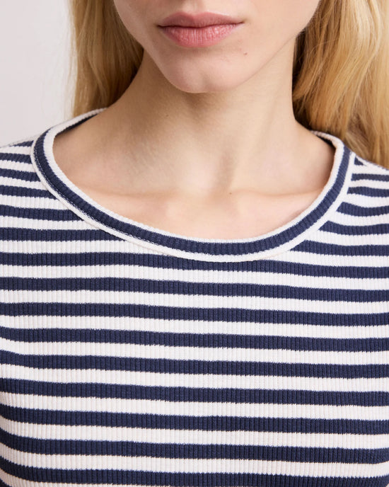 Hartford Teofila Striped Tee in Ecru & Navy 