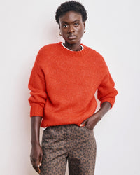 Hartford Mage Crewneck Sweater in Lipstick 