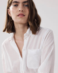 Cover Shirt in White - Bliss Boutiques