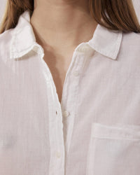 Tamy Shirt in White - Bliss Boutiques