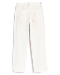 Frank & Eileen Blackrock Utility Pant in Chalk isolated on a white background.