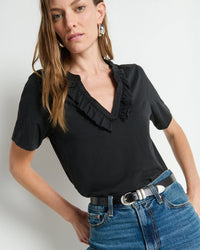Blondie Top in Jet Black - Bliss Boutiques