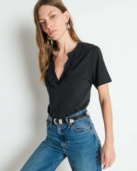 Blondie Top in Jet Black - Bliss Boutiques
