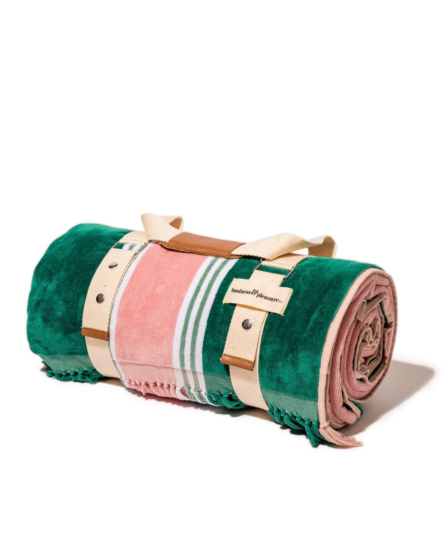 Beach Blanket - Bistro Green Stripe