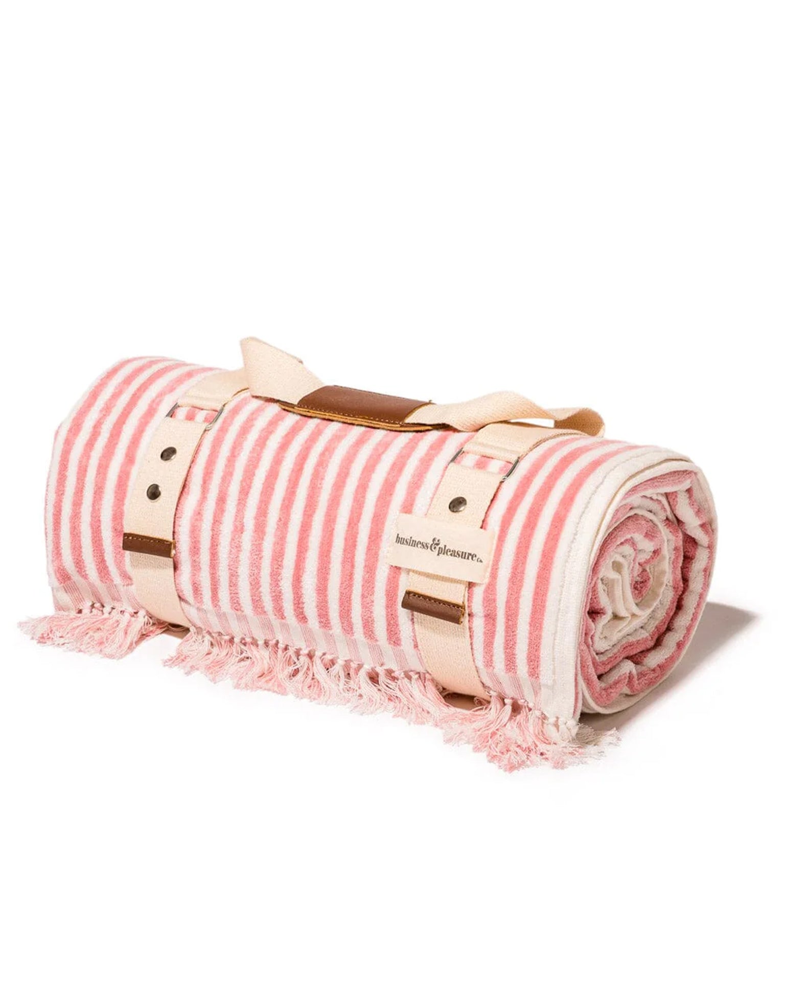 Beach Blanket - Laurens Pink Stripe