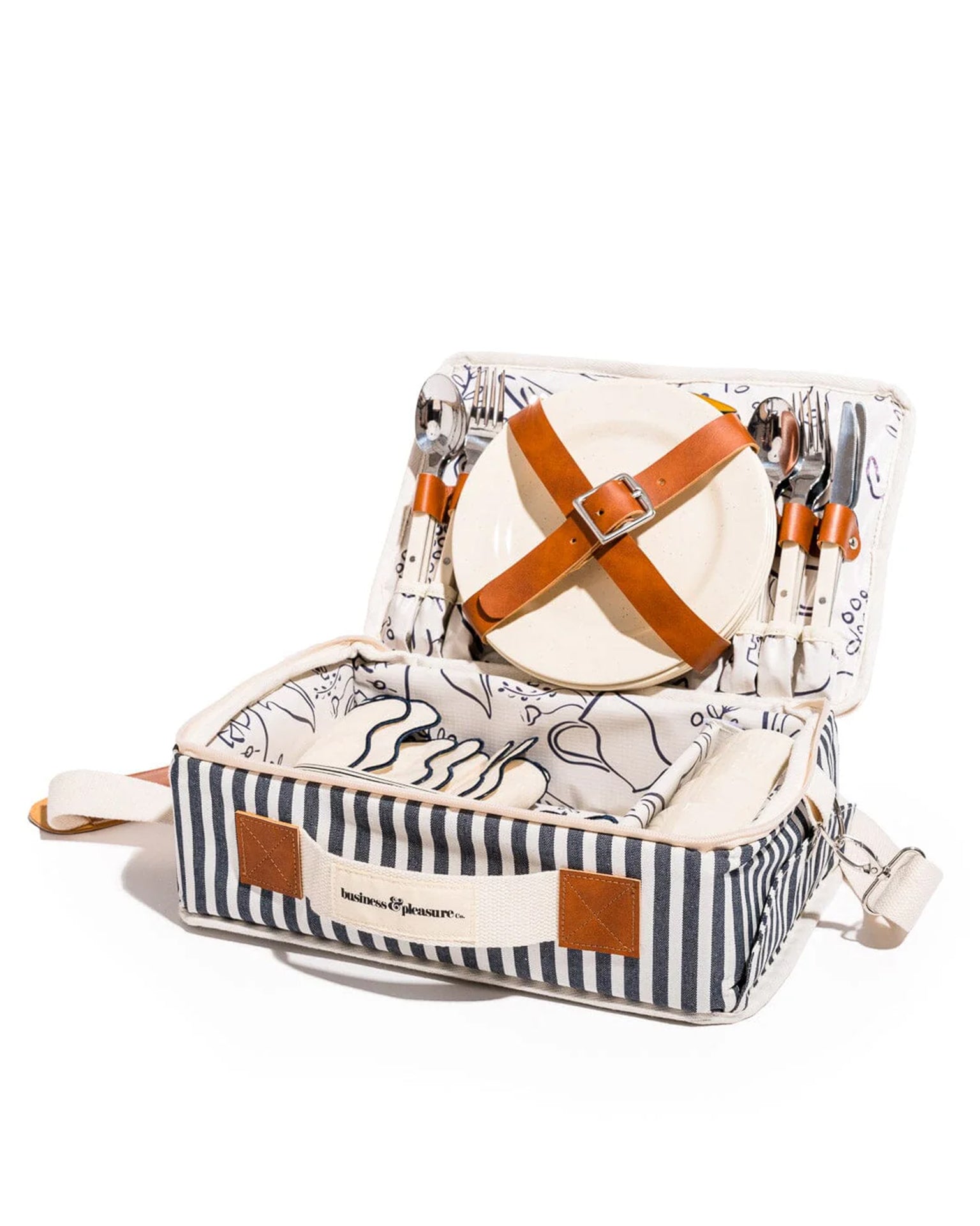 Picnic Set - Laurens Navy Stripe