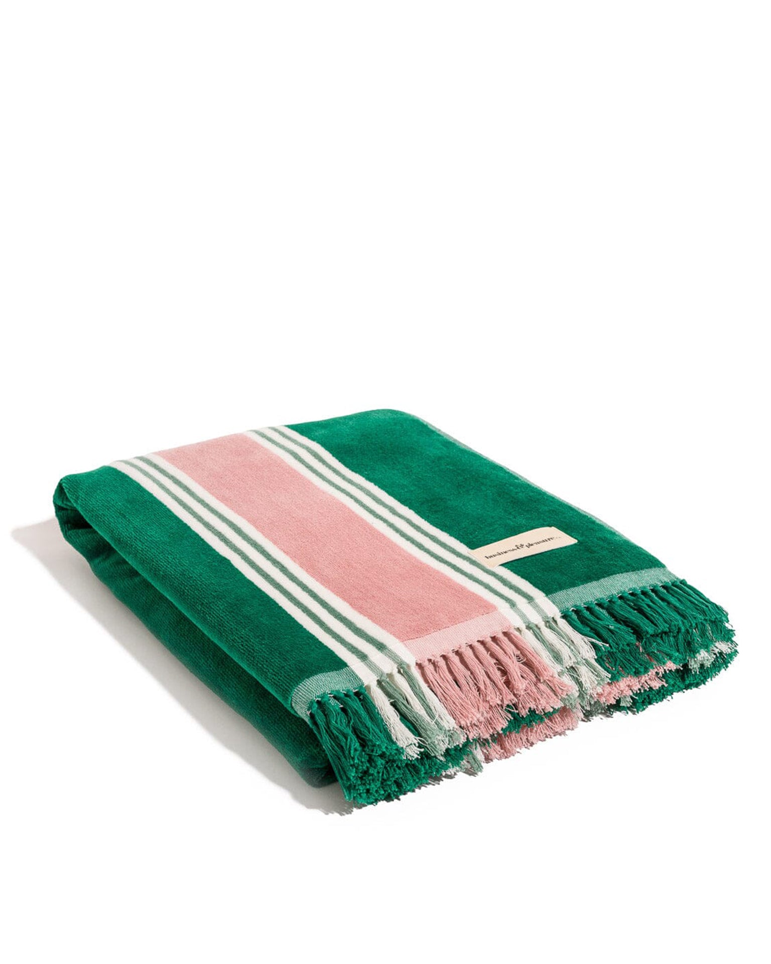 Beach Towel - Bistro Green Stripe