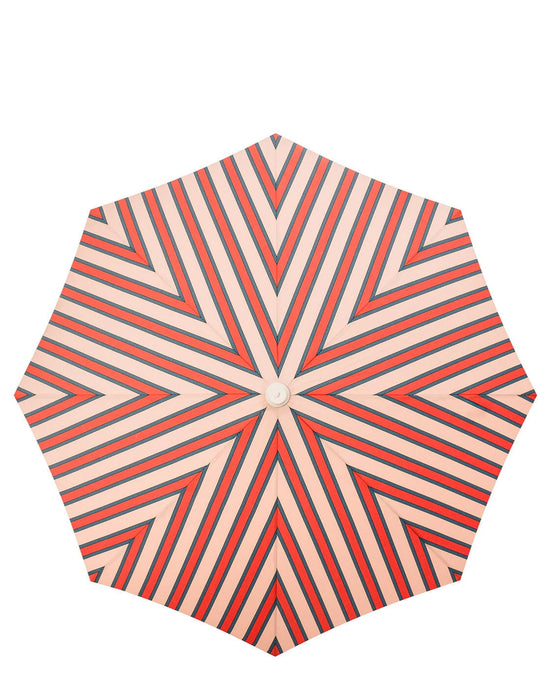Business & Pleasure Co Amalfi Umbrella - Bistro Dusty Pink Stripe 
