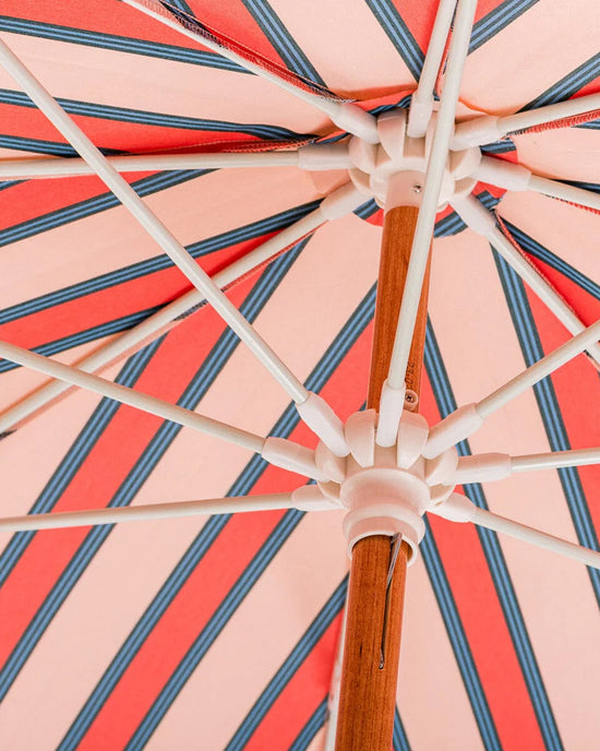 Business & Pleasure Co Amalfi Umbrella - Bistro Dusty Pink Stripe 