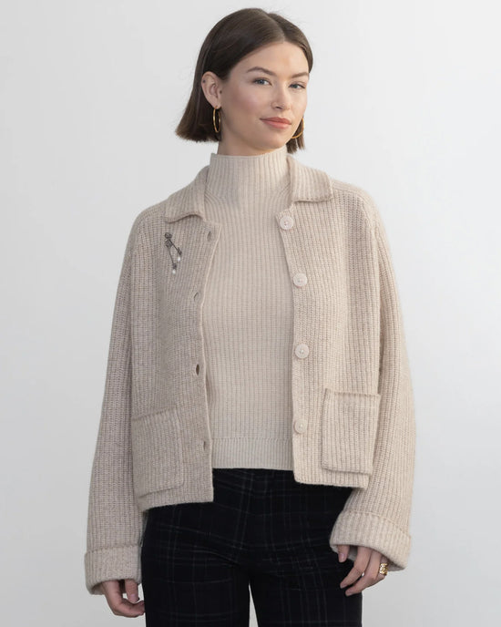 Margaret O'Leary Inverness Jacket in Wheat Mix 
