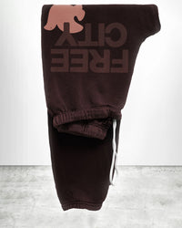 Freecity Large Sweatpant in Chocolate Rabbit